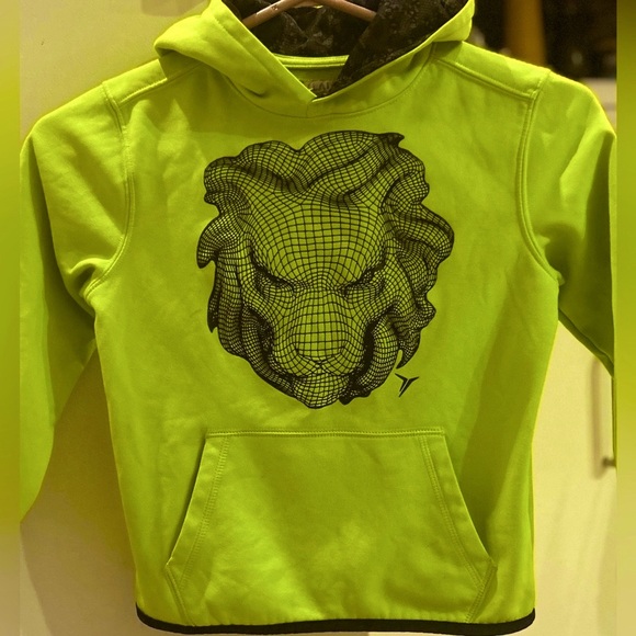 💫Old Navy Active Wear Go-Dry Boys Hoodie Long Sleeve w/animal Print - Picture 3 of 12